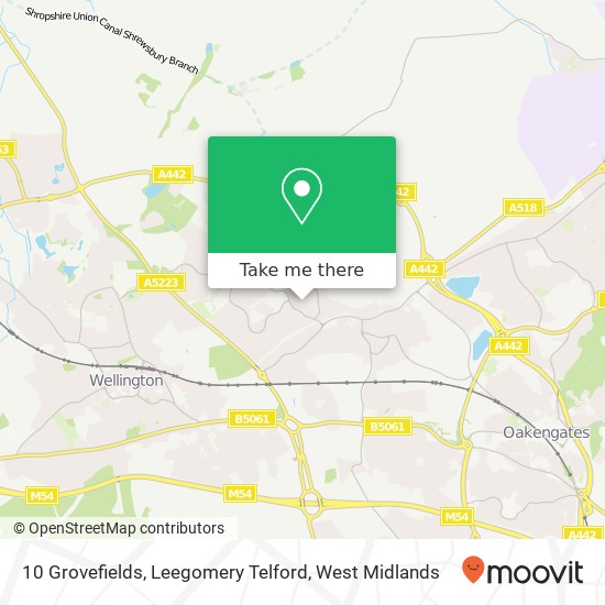 10 Grovefields, Leegomery Telford map