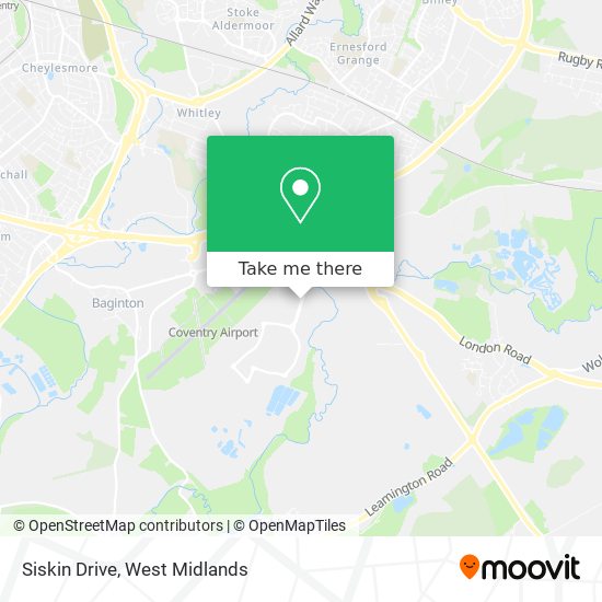 Siskin Drive map