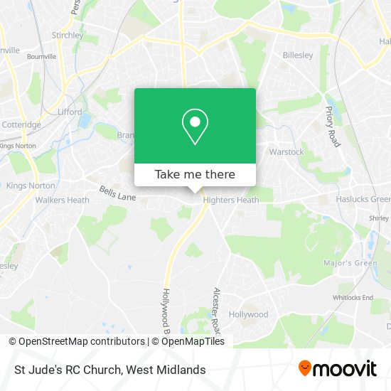St Jude's RC Church map