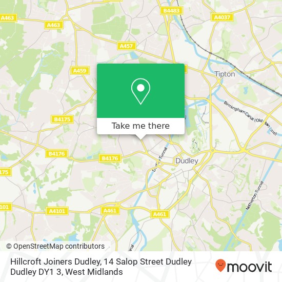 Hillcroft Joiners Dudley, 14 Salop Street Dudley Dudley DY1 3 map