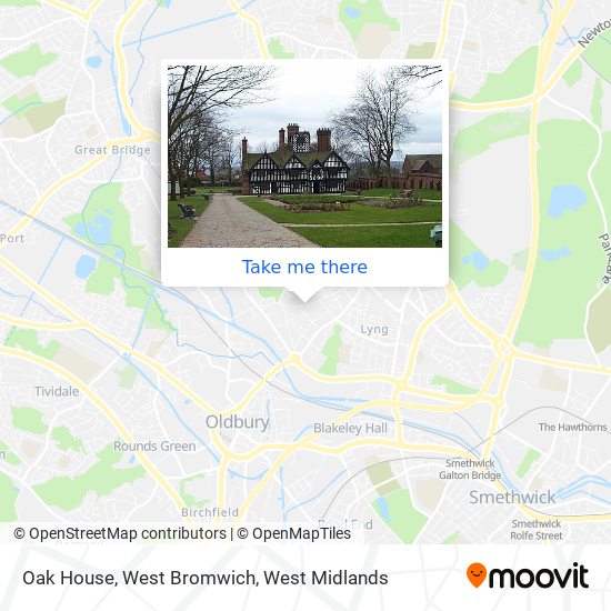 Oak House, West Bromwich map