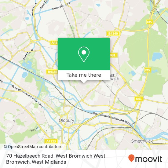 70 Hazelbeech Road, West Bromwich West Bromwich map