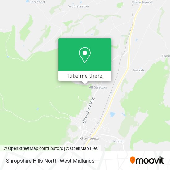 Shropshire Hills North map