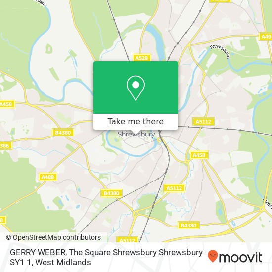 GERRY WEBER, The Square Shrewsbury Shrewsbury SY1 1 map