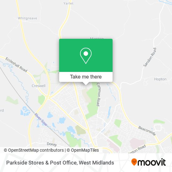 Parkside Stores & Post Office map