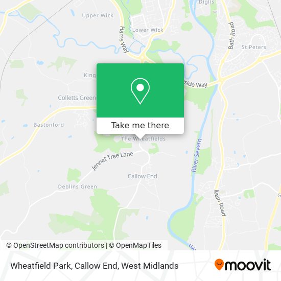 Wheatfield Park, Callow End map