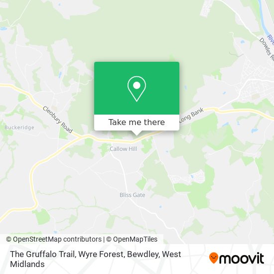 The Gruffalo Trail, Wyre Forest, Bewdley map