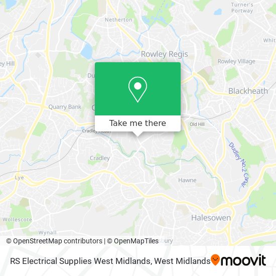RS Electrical Supplies West Midlands map