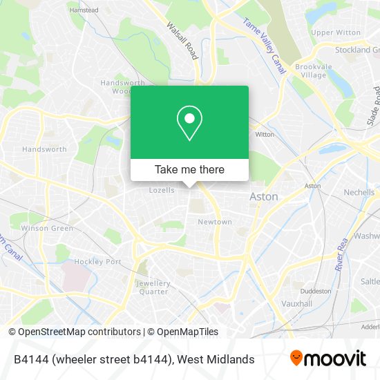 B4144 (wheeler street b4144) map