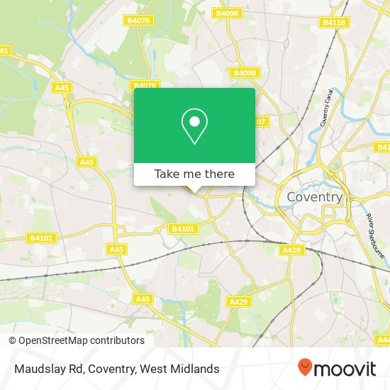 Maudslay Rd, Coventry map