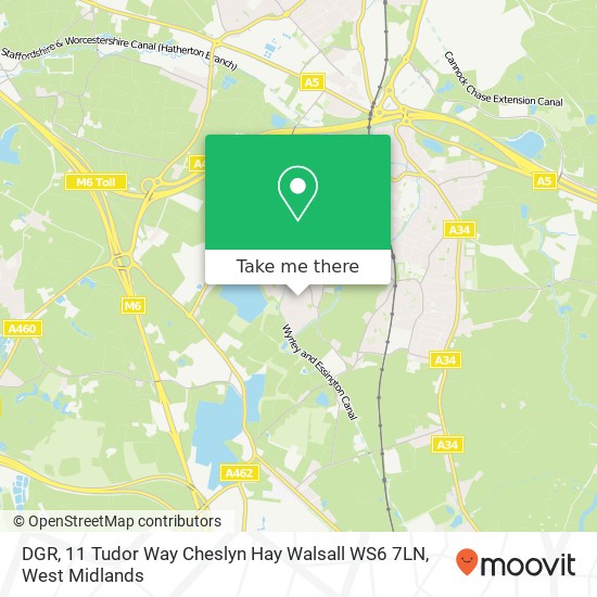 DGR, 11 Tudor Way Cheslyn Hay Walsall WS6 7LN map