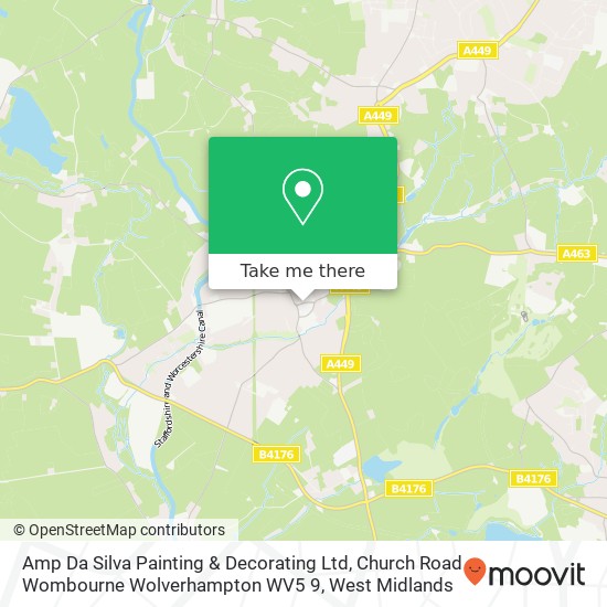 Amp Da Silva Painting & Decorating Ltd, Church Road Wombourne Wolverhampton WV5 9 map