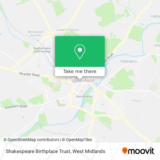 Shakespeare Birthplace Trust map