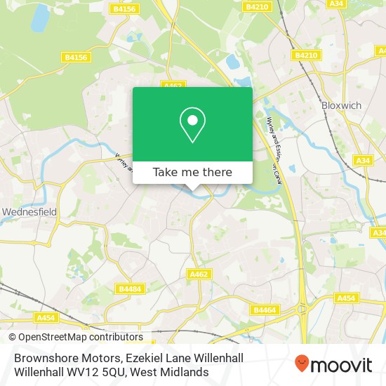 Brownshore Motors, Ezekiel Lane Willenhall Willenhall WV12 5QU map