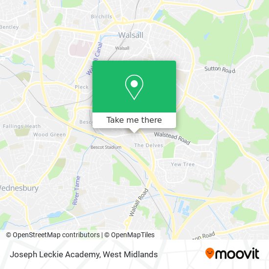 Joseph Leckie Academy map