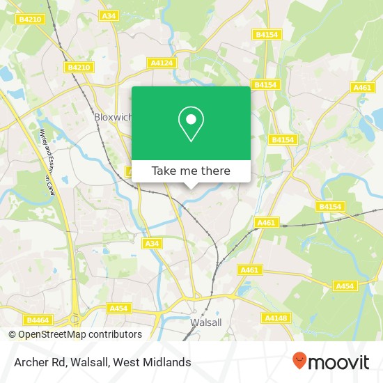 Archer Rd, Walsall map