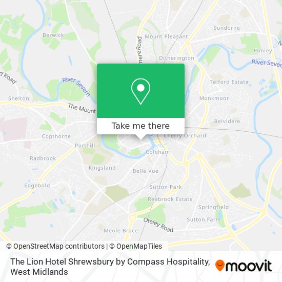 The Lion Hotel Shrewsbury by Compass Hospitality map
