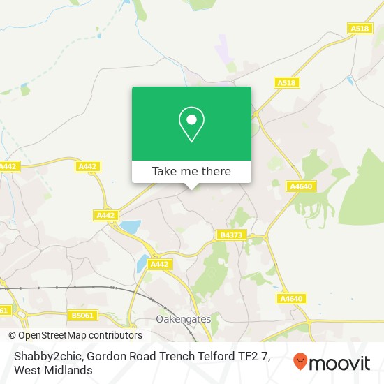 Shabby2chic, Gordon Road Trench Telford TF2 7 map