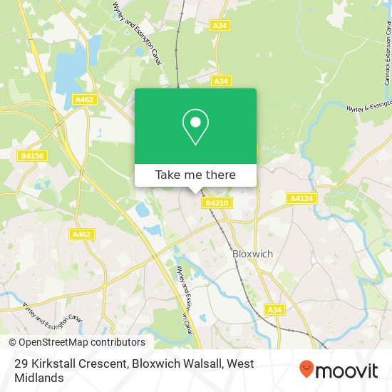 29 Kirkstall Crescent, Bloxwich Walsall map