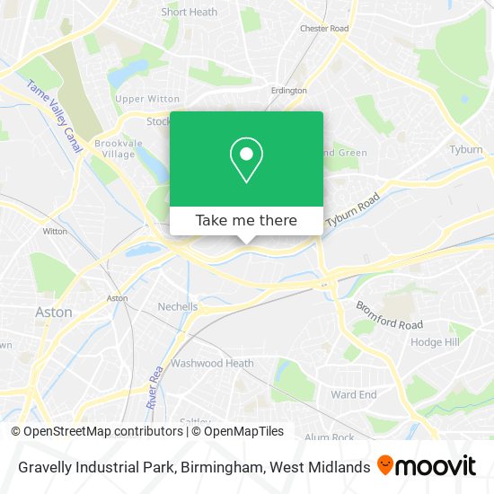 Gravelly Industrial Park, Birmingham map