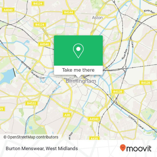 Burton Menswear map