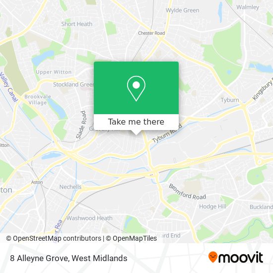 8 Alleyne Grove map
