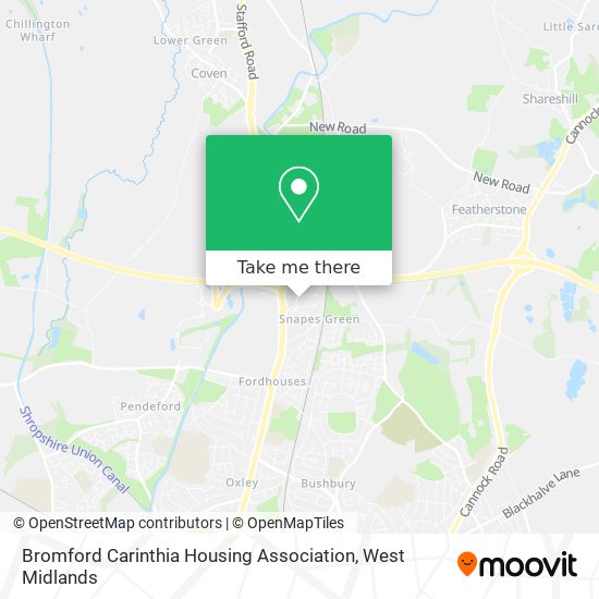 Bromford Carinthia Housing Association map