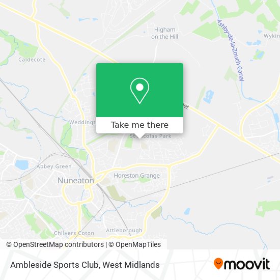 Ambleside Sports Club map