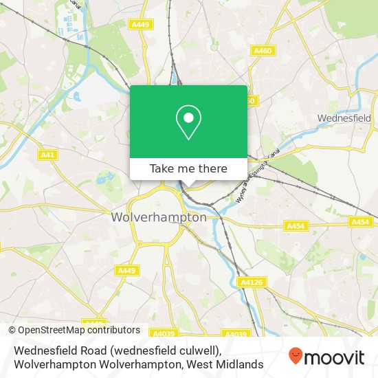 Wednesfield Road (wednesfield culwell), Wolverhampton Wolverhampton map