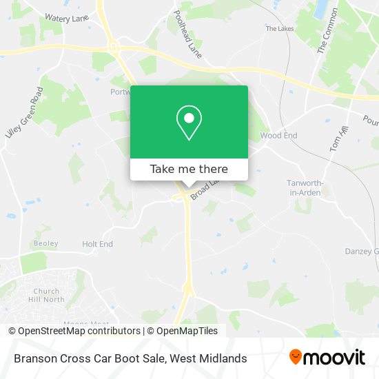 Branson Cross Car Boot Sale map