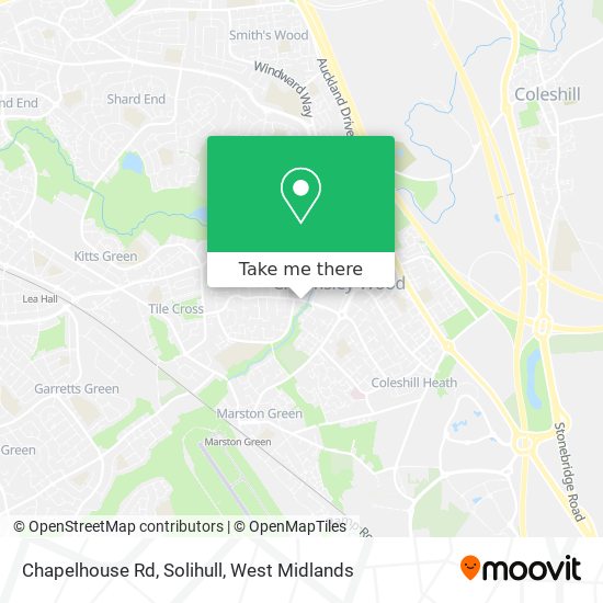 Chapelhouse Rd, Solihull map