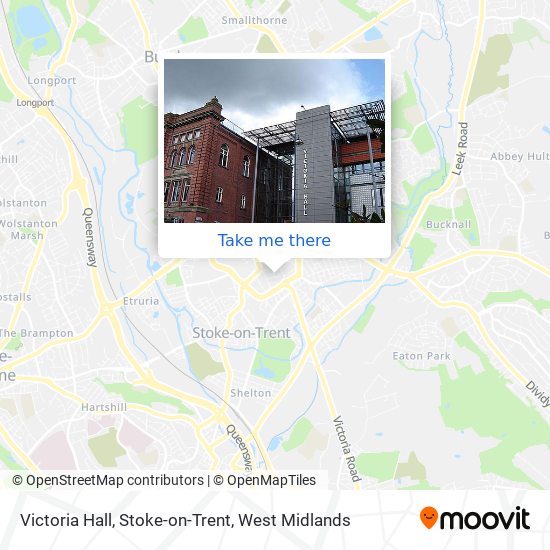 Victoria Hall, Stoke-on-Trent map