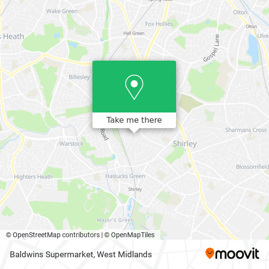 Baldwins Supermarket map