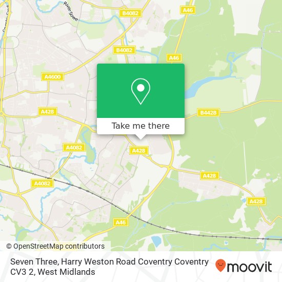 Seven Three, Harry Weston Road Coventry Coventry CV3 2 map