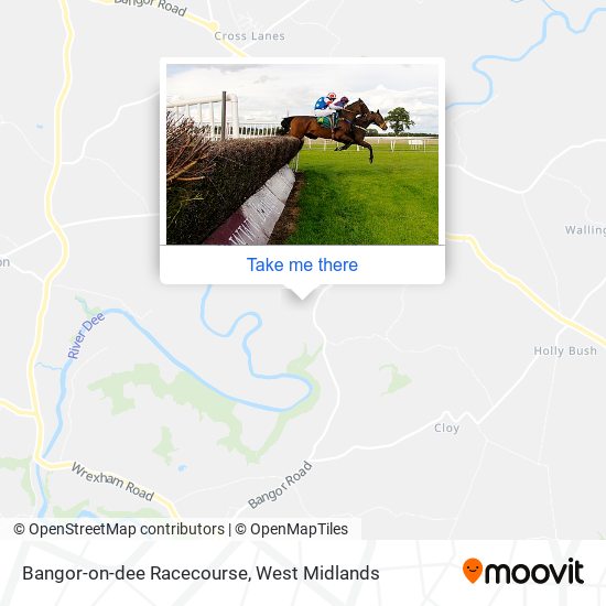 Bangor-on-dee Racecourse map