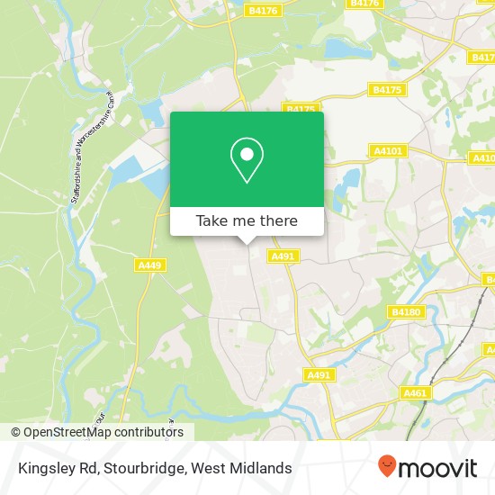 Kingsley Rd, Stourbridge map