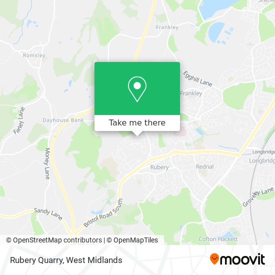 Rubery Quarry map