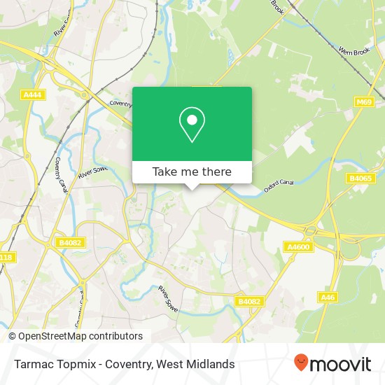 Tarmac Topmix - Coventry map