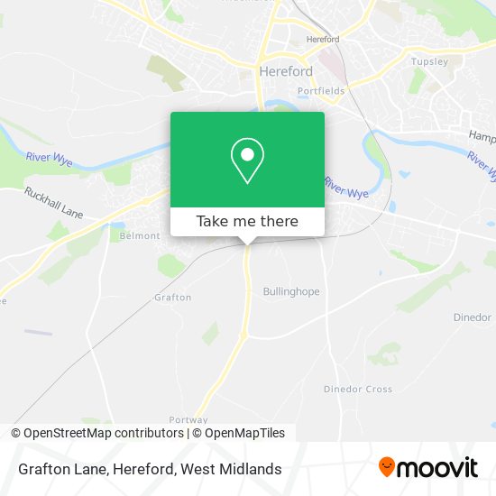 Grafton Lane, Hereford map
