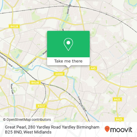 Great Pearl, 280 Yardley Road Yardley Birmingham B25 8ND map