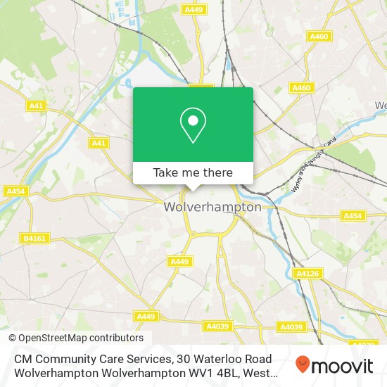 CM Community Care Services, 30 Waterloo Road Wolverhampton Wolverhampton WV1 4BL map