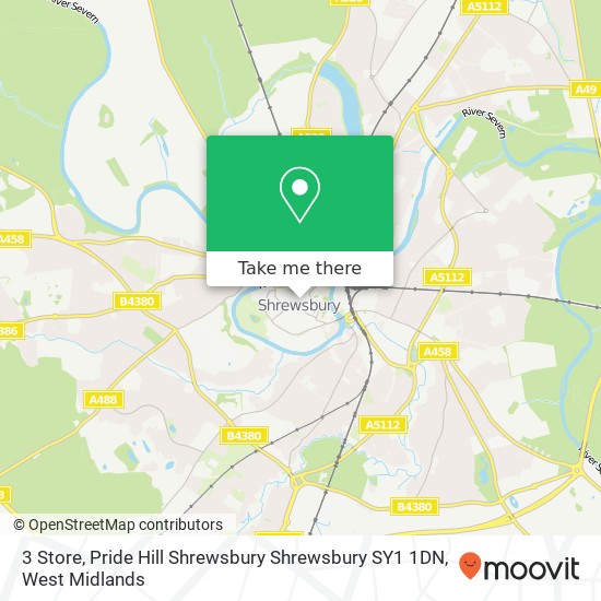 3 Store, Pride Hill Shrewsbury Shrewsbury SY1 1DN map
