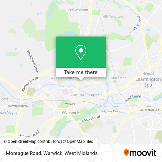 Montague Road, Warwick map