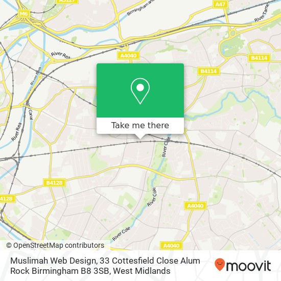 Muslimah Web Design, 33 Cottesfield Close Alum Rock Birmingham B8 3SB map