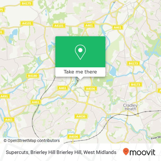 Supercuts, Brierley Hill Brierley Hill map