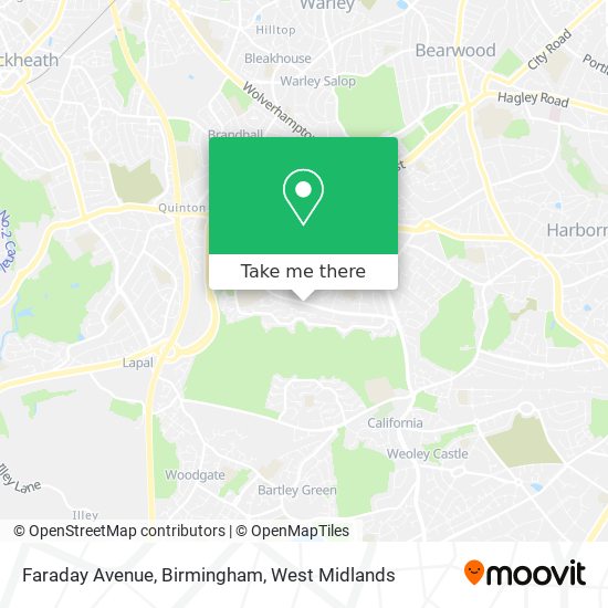 Faraday Avenue, Birmingham map