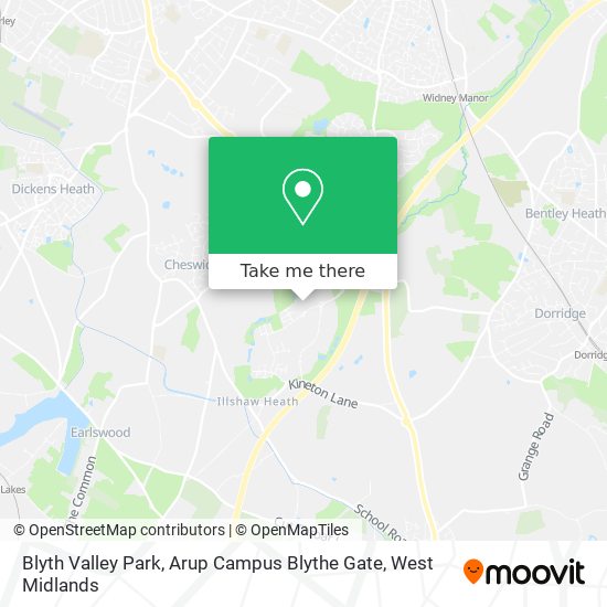 Blyth Valley Park, Arup Campus Blythe Gate map