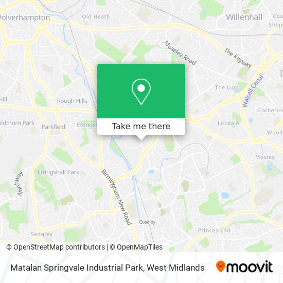 Matalan Springvale Industrial Park map