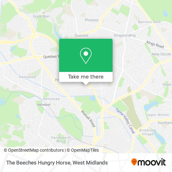 The Beeches Hungry Horse map