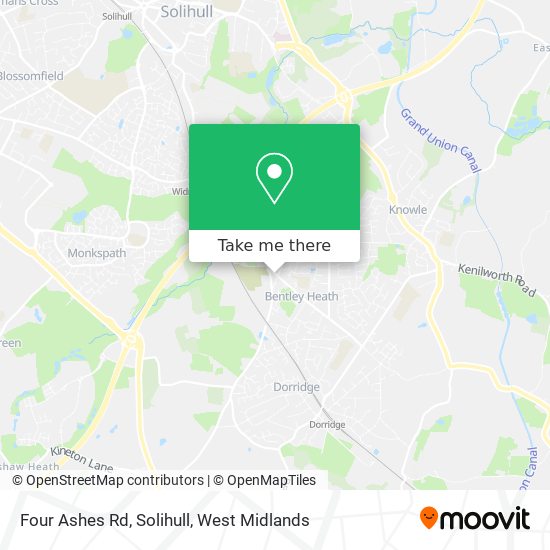 Four Ashes Rd, Solihull map
